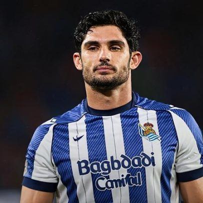 Gonçalo Guedes marca no Anoeta