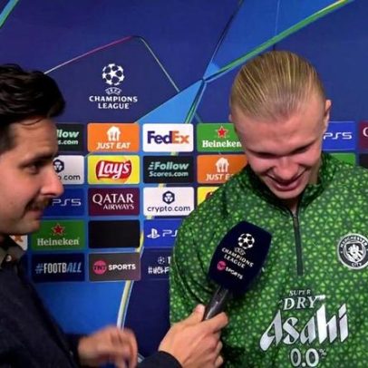 Haaland fala português e elogia CR7 aos 40 anos: um exemplo