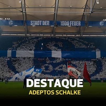 Adeptos do Schalke ajustam a coreografia à do adversário