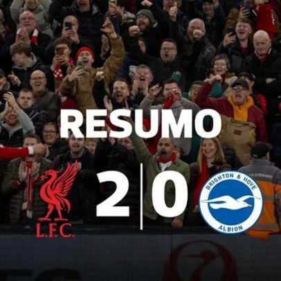 Liverpool vence Brighton com bis de Ekitiké no regresso de Salah