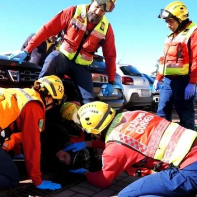 Ferido grave num atropelamento em frente aos Bombeiros de Samora Correia