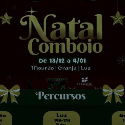 Comboio festivo de Natal anima três freguesias de Mourão