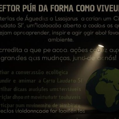 Círculo Laudato Si’ em Terras de Águeda promove ação e reflexão ambiental