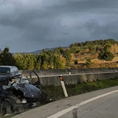Acidente na A25, sentido Celorico da Beira-Guarda