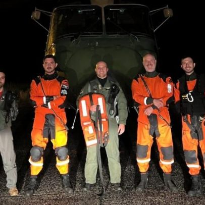 Força Aérea resgata homem ao largo do Montijo durante a madrugada natalícia
