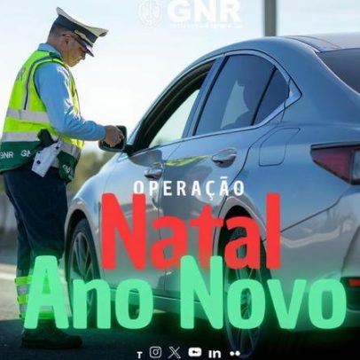 GNR fiscaliza mais de 25 mil condutores na operação Natal e Ano Novo 2025/2026