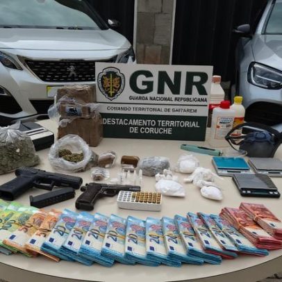 Grupo detido pela GNR traficava droga em Samora Correia e Salvaterra desde março de 2024