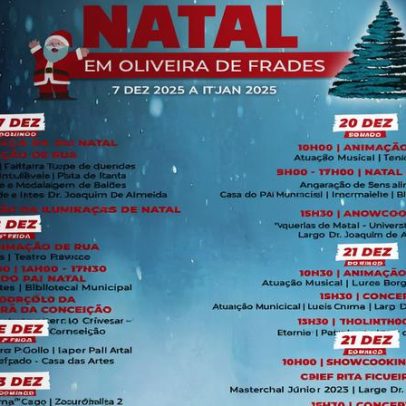 Natal em Oliveira de Frades mostra tradição e comércio local