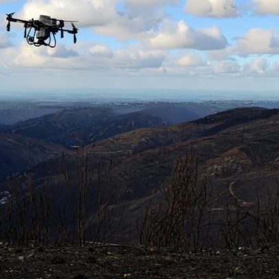 Sementeiras com drone avançam em encostas ardidas de Arganil