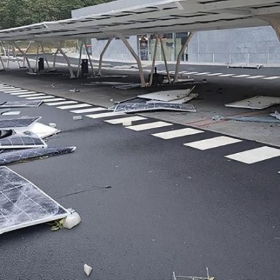 Tempestade Emília causa destroços em São Vicente