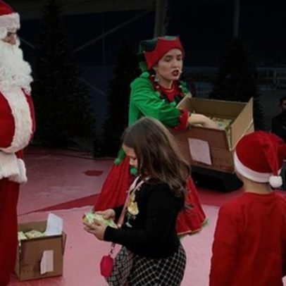 Pai Natal distribuiu prendas a crianças na Ribeira Brava