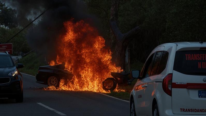 Despiste seguido de incêndio provoca ferimentos em casal
