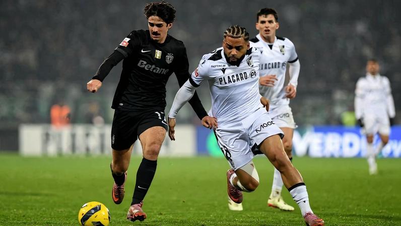 Trincão foi a principal figura na vitória dos leões em Guimarães - Foto: Rogério Ferreira/Kapta +