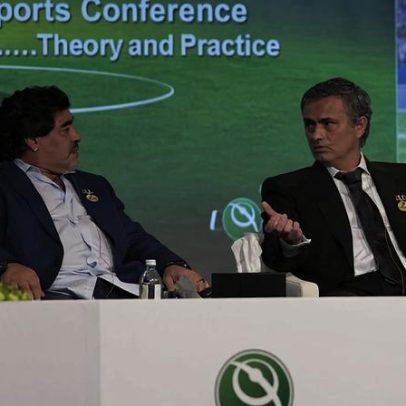 Mourinho recorda Maradona com nostalgia e admite que sabia que me iria insultar