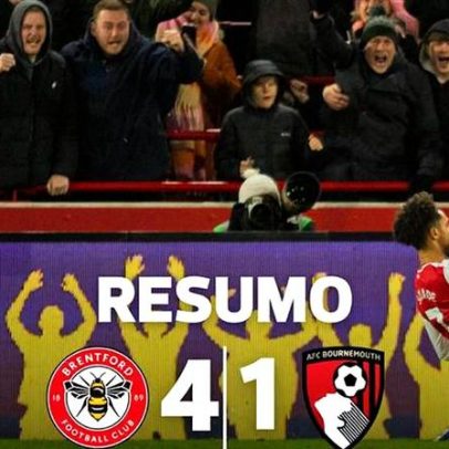 Schade marca hat-trick e derruba Bournemouth