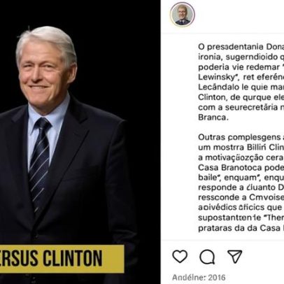 Trump sugere nomear salão da Casa Branca com Monica Lewinsky