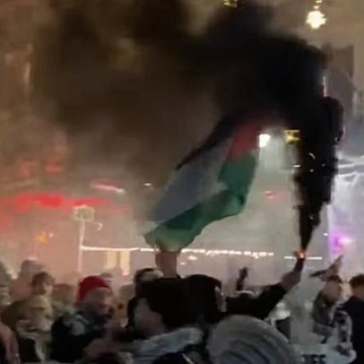 Grupo pró-Palestina entra em mercado de Natal em Bruxelas