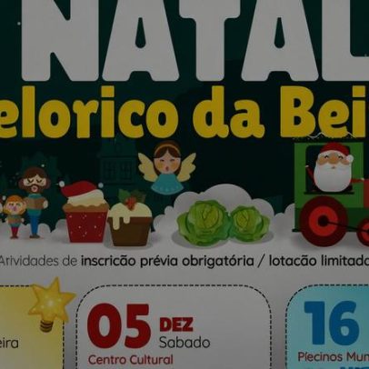 Celorico da Beira celebração Natal 2025 de 2/12 a 10/01/2026