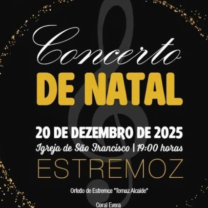 Concerto de Natal junta Orfeão de Estremoz e Coral de Évora em São Francisco