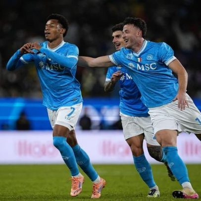 Nápoles vence a Supertaça de Itália com Neres a brilhar