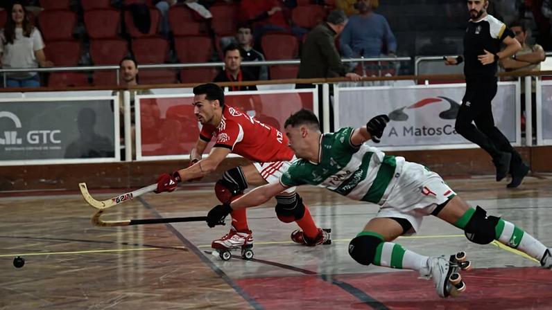 Benfica com vitória difícil sobre o SC Tomar (foto Miguel Nunes)