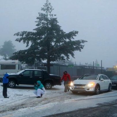 Neve leva seis distritos a aviso laranja e quatro a amarelo