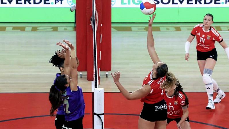 Campeãs nacionais sentiram dificuldades para pontuar e o jogo ficou equilibrado Fotografia SL Benfica