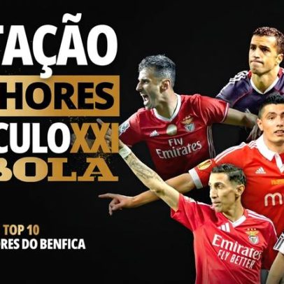 Benfica revela TOP 10 de jogadores do século XXI