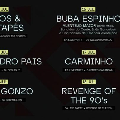 Xutos & Pontapés, Buba Espinho e Carminho no EA Live Évora 2026