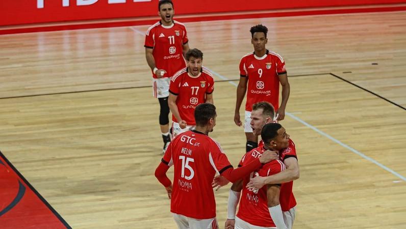 Equipa de voleibol do Benfica 2025-26. Foto SL Benfica