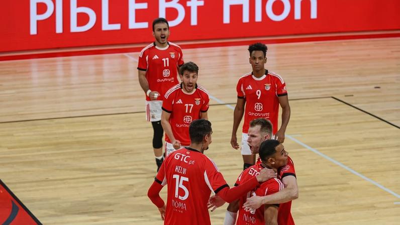 Equipa de voleibol do Benfica 2025-26. Foto SL Benfica