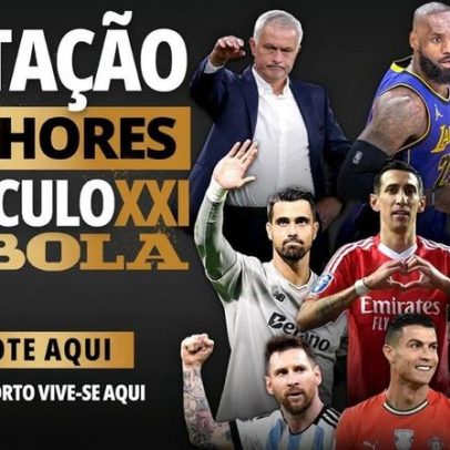 Melhores do século XXI: Ronaldo, Gyokeres, Di María e Deco lideram votações