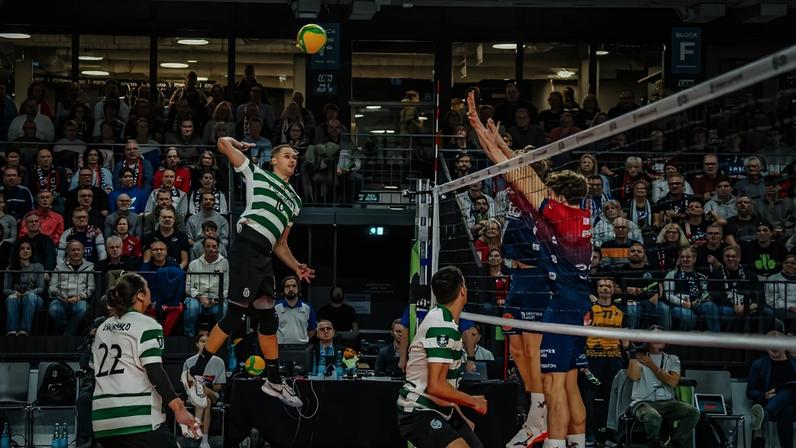 Sporting estreou-se na Liga dos Campeões de voleibol (foto CEV)