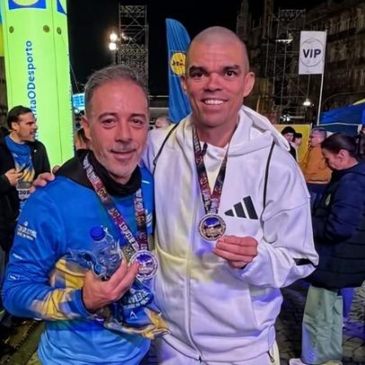 Pepe correu a São Silvestre do Porto