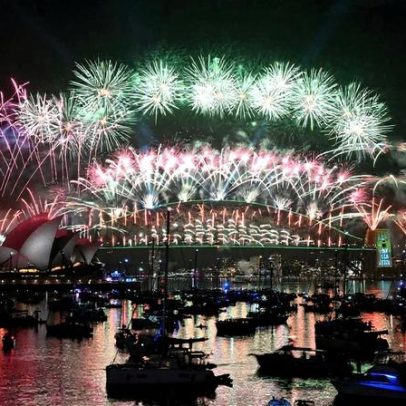 Imagens da chegada do novo ano ao redor do mundo