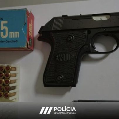 Homem armado detido em Lisboa após mulher lançar munições à rua