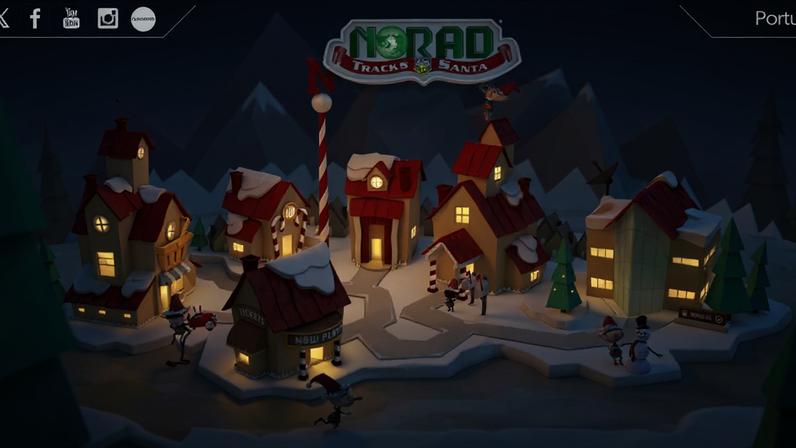 Acompanhe em direto a viagem do Pai Natal, em contagem decrescente