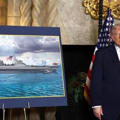 Trump anuncia nova classe de navios de guerra com o próprio nome
