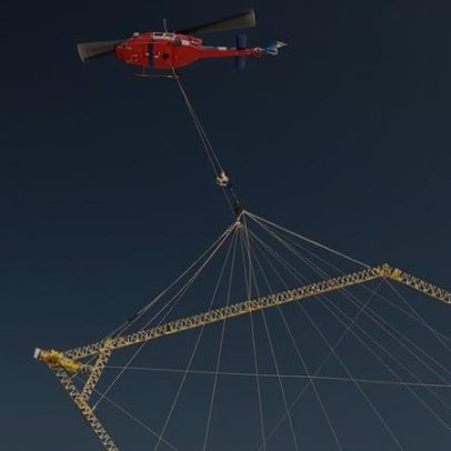 Helicóptero sobrevoa Baixo Alentejo para levantamento geofísico de prospecção