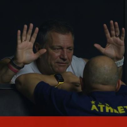 Treinador do Mirassol reage com emoção após feito histórico
