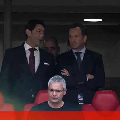 Rui Costa e Varandas vão na tribuna, mas em lugares distantes