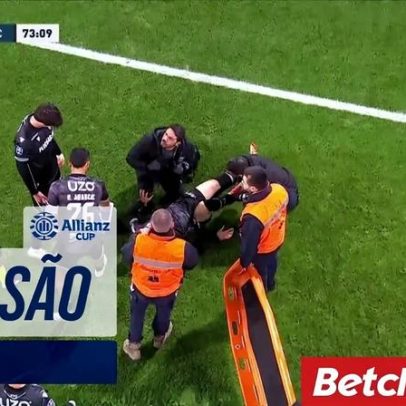 Médico do V. Guimarães expulso ao socorrer João Mendes