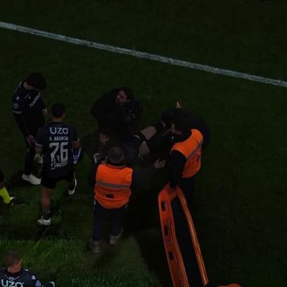Médico do V. Guimarães expulso ao prestar assistência a João Mendes