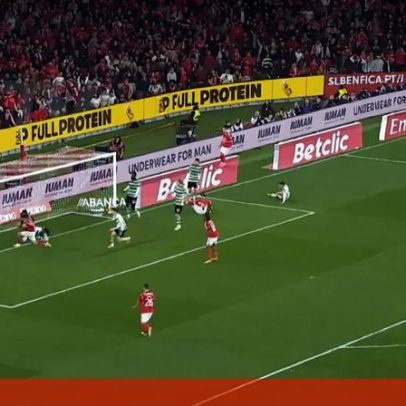 Sudakov empata em Benfica-Sporting com assistência de Ríos.