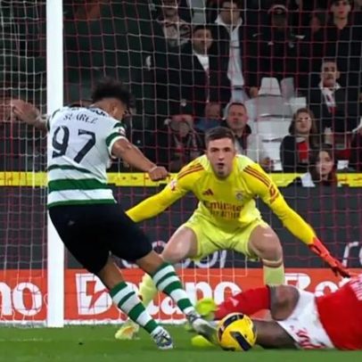 Benfica analisa dérbi após falha do VAR que não viu Diomande derrubar Pavlidis
