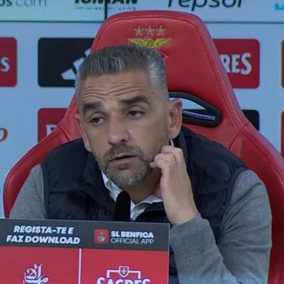 Gaffe de Rui Borges na conferência ao mencionar Benfica