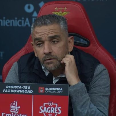 Gaffe de Rui Borges na conferência com frase sobre Benfica