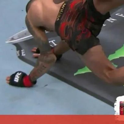 Lutador brasileiro quebra o braço aos 26 segundos e perde o título no UFC