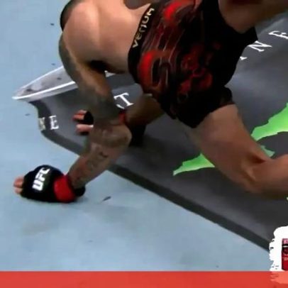 Lutador brasileiro parte o braço e perde o título no UFC aos 26 segundos