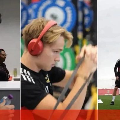 Benfica mostra regresso ao trabalho; jogadores treinam e comem de fones